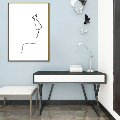 Vivolux | Figurenbild Wanddekoration Skandinavisch Texturiert Mädchen Schlafzimmer Malerei, Mehrere Größen