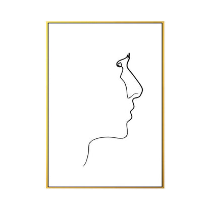 Vivolux | Figurenbild Wanddekoration Skandinavisch Texturiert Mädchen Schlafzimmer Malerei, Mehrere Größen