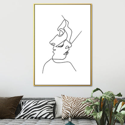 Vivolux | Figurenbild Wanddekoration Skandinavisch Texturiert Mädchen Schlafzimmer Malerei, Mehrere Größen