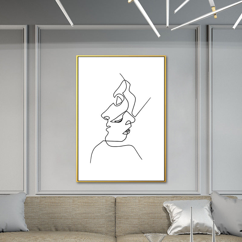 Vivolux | Figurenbild Wanddekoration Skandinavisch Texturiert Mädchen Schlafzimmer Malerei, Mehrere Größen