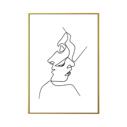 Vivolux | Figurenbild Wanddekoration Skandinavisch Texturiert Mädchen Schlafzimmer Malerei, Mehrere Größen