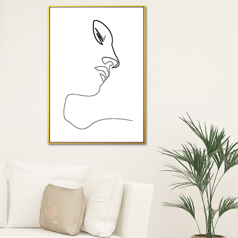 Vivolux | Figurenbild Wanddekoration Skandinavisch Texturiert Mädchen Schlafzimmer Malerei, Mehrere Größen