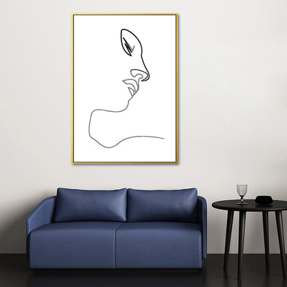 Vivolux | Figurenbild Wanddekoration Skandinavisch Texturiert Mädchen Schlafzimmer Malerei, Mehrere Größen