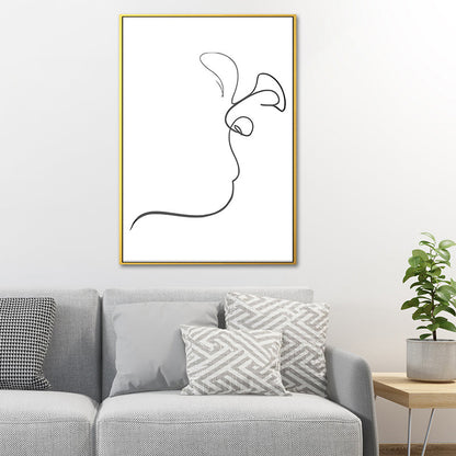 Vivolux | Figurenbild Wanddekoration Skandinavisch Texturiert Mädchen Schlafzimmer Malerei, Mehrere Größen