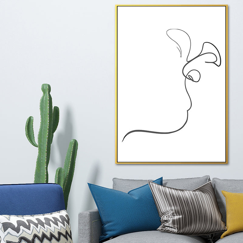 Vivolux | Figurenbild Wanddekoration Skandinavisch Texturiert Mädchen Schlafzimmer Malerei, Mehrere Größen