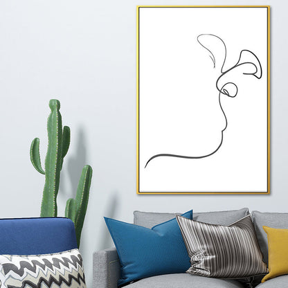 Vivolux | Figurenbild Wanddekoration Skandinavisch Texturiert Mädchen Schlafzimmer Malerei, Mehrere Größen