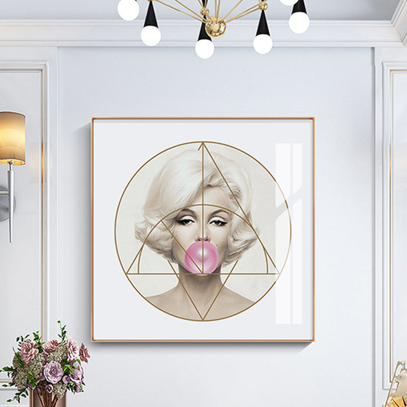 Vivolux | Strukturierte Super Star Wanddekoration Leinwand zeitgenössische Wandkunst für das Wohnzimmer