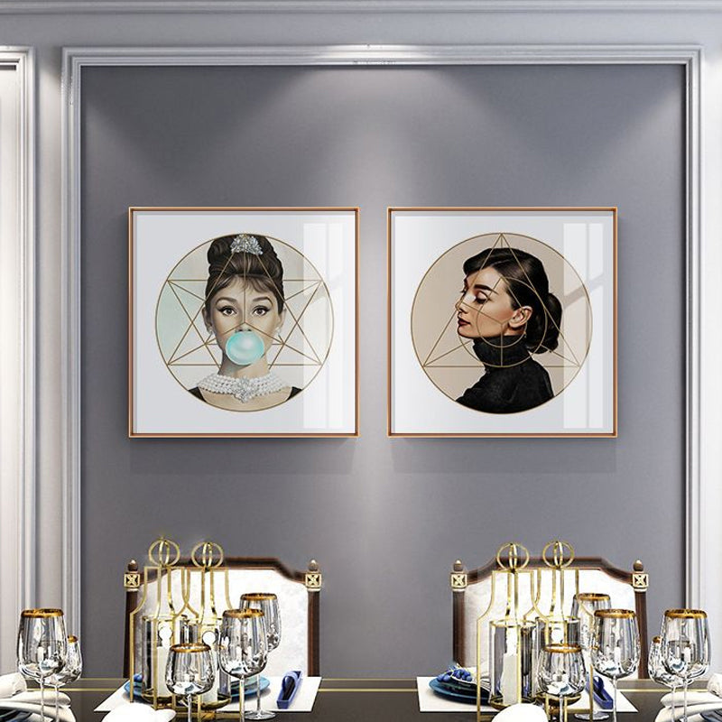 Vivolux | Strukturierte Super Star Wanddekoration Leinwand zeitgenössische Wandkunst für das Wohnzimmer