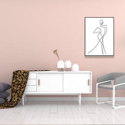 Vivolux | Kohlezeichnungen Nordische Malerei Figurenporträt in Weiß, Mehrere Größen Verfügbar