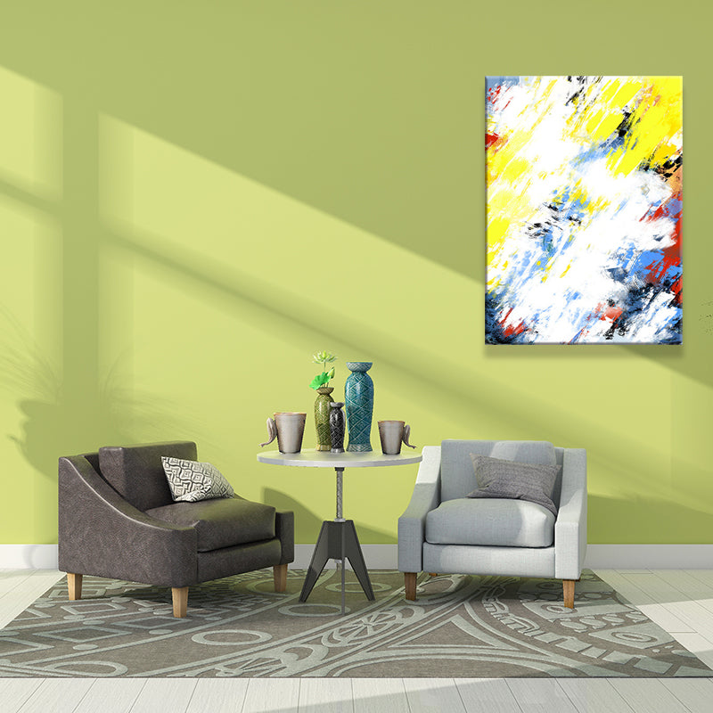 Vivolux | Strukturierten abstrakten Wandkunst modernistische Leinwandmalerei für das Wohnzimmer, mehrfarbig
