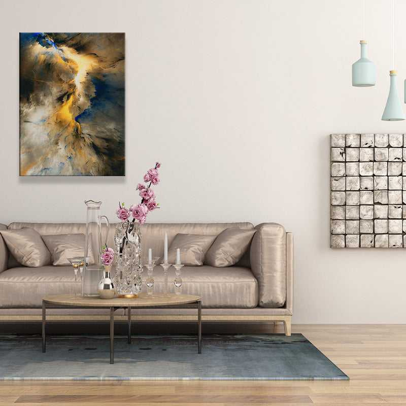 Vivolux | Strukturierten abstrakten Wandkunst modernistische Leinwandmalerei für das Wohnzimmer, mehrfarbig