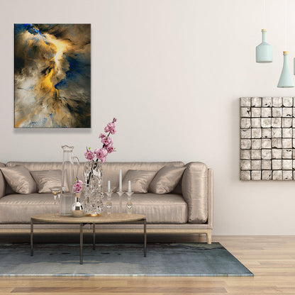 Vivolux | Strukturierten abstrakten Wandkunst modernistische Leinwandmalerei für das Wohnzimmer, mehrfarbig