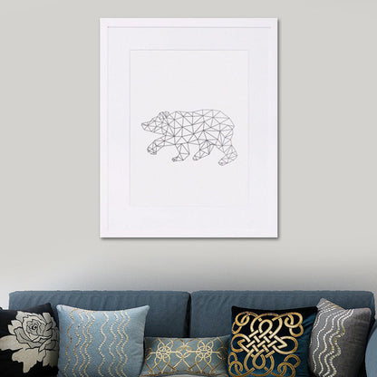 Vivolux | Leinwand-texturierten Wanddekoration skandinavischer Stil Kohlezeichnungen Tiere Malerei