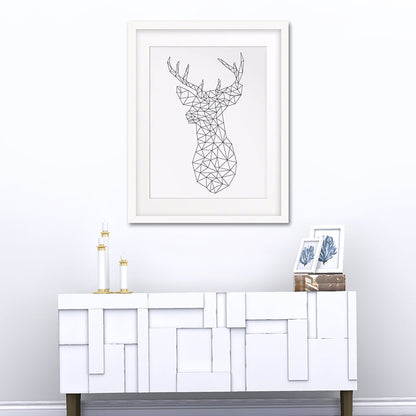 Vivolux | Leinwand-texturierten Wanddekoration skandinavischer Stil Kohlezeichnungen Tiere Malerei