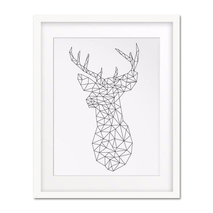 Vivolux | Leinwand-texturierten Wanddekoration skandinavischer Stil Kohlezeichnungen Tiere Malerei