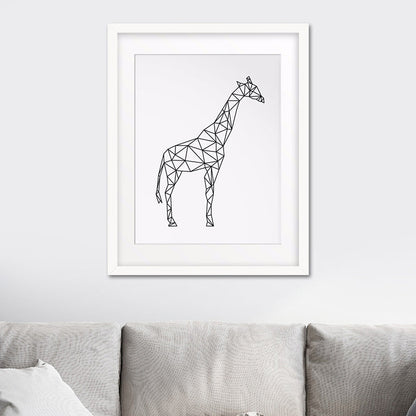 Vivolux | Leinwand-texturierten Wanddekoration skandinavischer Stil Kohlezeichnungen Tiere Malerei