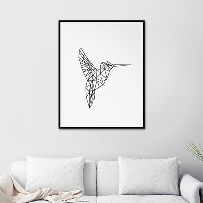 Vivolux | Leinwand-texturierten Wanddekoration skandinavischer Stil Kohlezeichnungen Tiere Malerei