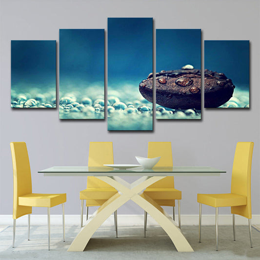 Vivolux | Serenity Cobblestone Wandkunst für das Esszimmer Stilleben Wanddekoration in Blau
