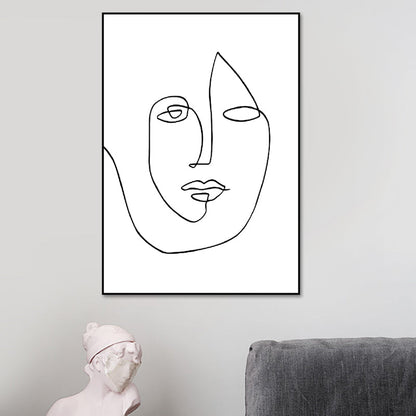 Vivolux | Skandinavischer Stil Neuheiten Figuren Kunst in Weiß Texturiert Wanddekoration für das Wohnzimmer