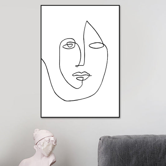 Vivolux | Skandinavischer Stil Neuheiten Figuren Kunst in Weiß Texturiert Wanddekoration für das Wohnzimmer