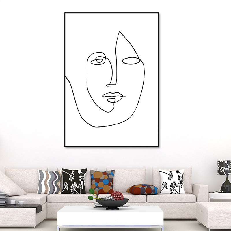Vivolux | Skandinavischer Stil Neuheiten Figuren Kunst in Weiß Texturiert Wanddekoration für das Wohnzimmer