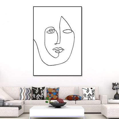 Vivolux | Skandinavischer Stil Neuheiten Figuren Kunst in Weiß Texturiert Wanddekoration für das Wohnzimmer