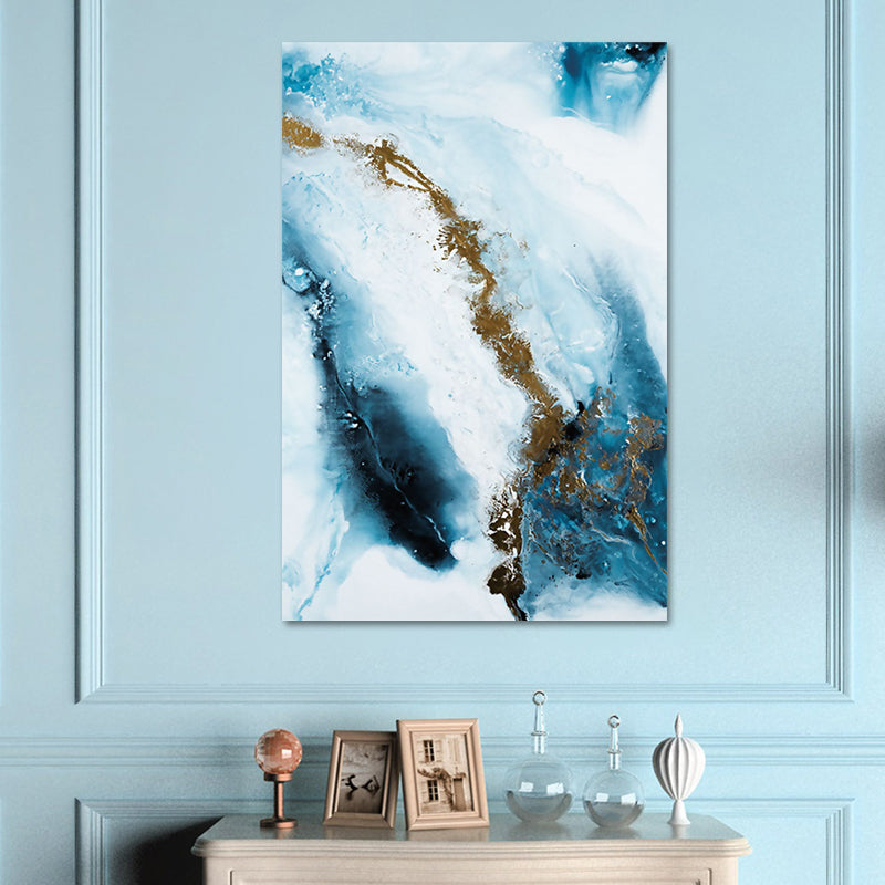 Vivolux | Dunkle Farbe Abstraktes Druck Leinwand Wandkunst Texturierte Oberfläche Malerei für Wohnzimmer