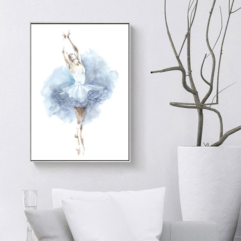 Vivolux | Elegante Ballerina Kunstprint voor Meisjes Slaapkamer Danseres Schilderij Muurdecor in Zachte Kleur