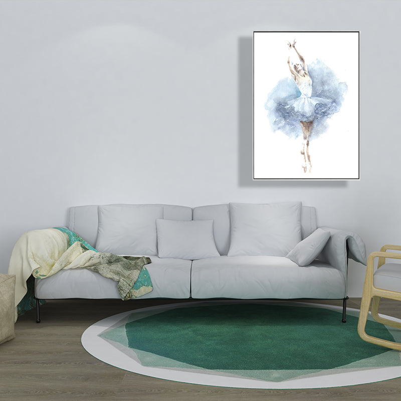 Vivolux | Elegante Ballerina Kunstprint voor Meisjes Slaapkamer Danseres Schilderij Muurdecor in Zachte Kleur