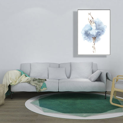 Vivolux | Elegante Ballerina Kunstprint voor Meisjes Slaapkamer Danseres Schilderij Muurdecor in Zachte Kleur