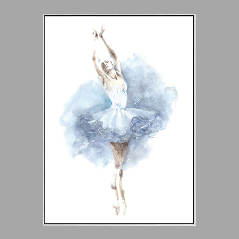Vivolux | Elegante Ballerina Kunstprint voor Meisjes Slaapkamer Danseres Schilderij Muurdecor in Zachte Kleur