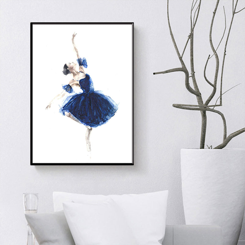 Vivolux | Elegante Ballerina Kunstprint voor Meisjes Slaapkamer Danseres Schilderij Muurdecor in Zachte Kleur