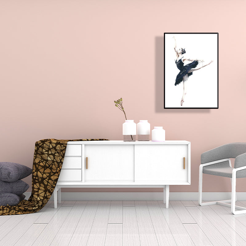 Vivolux | Elegante Ballerina Kunstprint voor Meisjes Slaapkamer Danseres Schilderij Muurdecor in Zachte Kleur