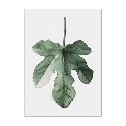 Vivolux | Tropical Leaf Pattern Wall Art Green Living Room Canvas Print, Textured Surface