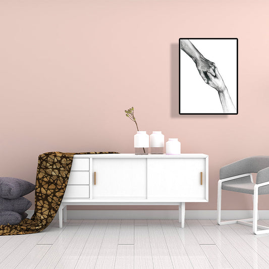 Vivolux | Skandinavische Zwei Hände Porträt Malerei Weiße Küche Backsplash Wandkunst Druck