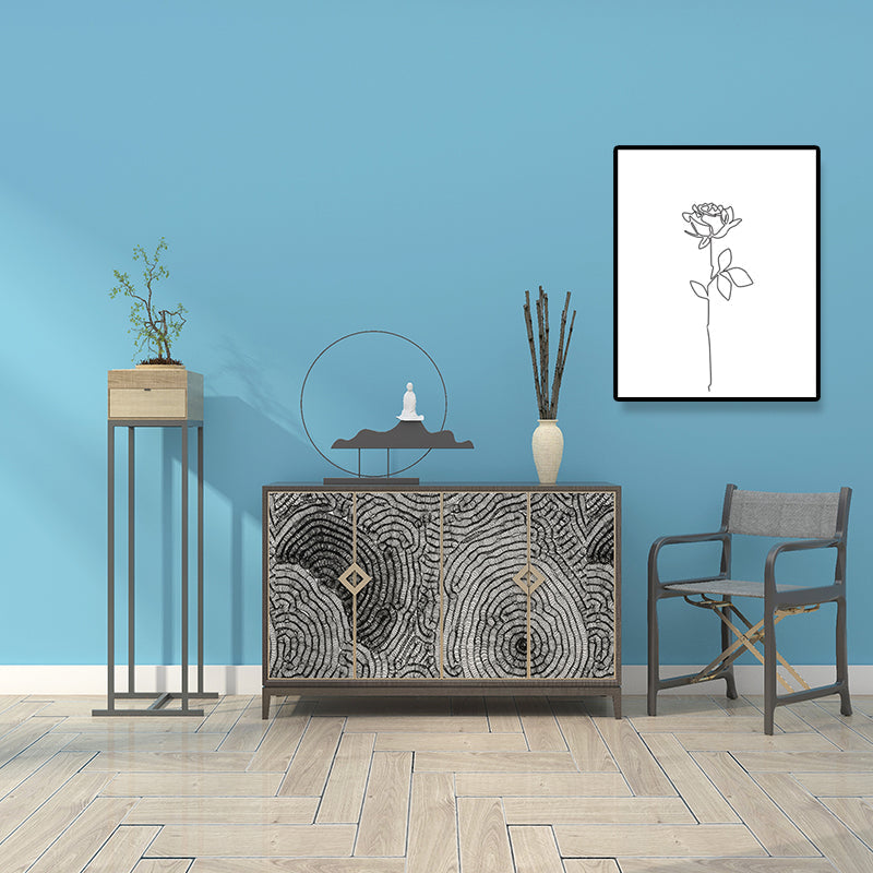 Vivolux | Leinwand Weißes Gemälde Nordische Kohlezeichnungen Hand in Hand Wanddekoration, Mehrere Größen