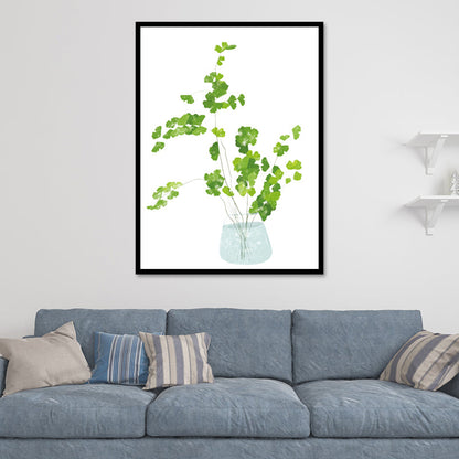 Vivolux | Nordic Bonsai Kunstdruck Leinwand Texturiert Pastellfarbe Wanddekoration für Wohnzimmer