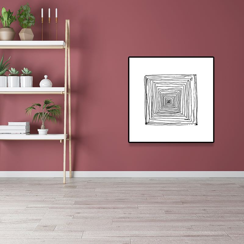 Vivolux | Texturiertes geometrisches Muster Malerei Nordischer Stil Leinwand Wandkunst Dekor, verschiedene Größen