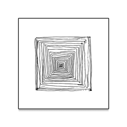 Vivolux | Texturiertes geometrisches Muster Malerei Nordischer Stil Leinwand Wandkunst Dekor, verschiedene Größen