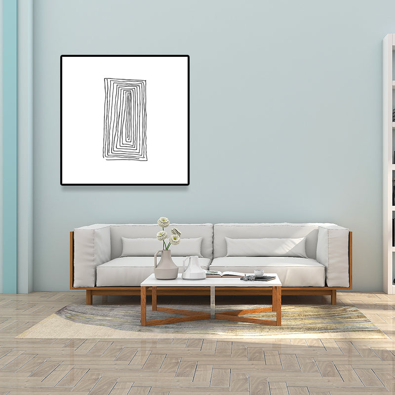 Vivolux | Texturiertes geometrisches Muster Malerei Nordischer Stil Leinwand Wandkunst Dekor, verschiedene Größen