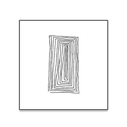 Vivolux | Texturiertes geometrisches Muster Malerei Nordischer Stil Leinwand Wandkunst Dekor, verschiedene Größen