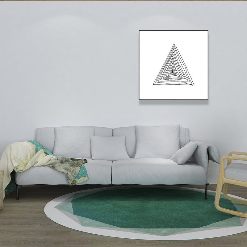 Vivolux | Texturiertes geometrisches Muster Malerei Nordischer Stil Leinwand Wandkunst Dekor, verschiedene Größen