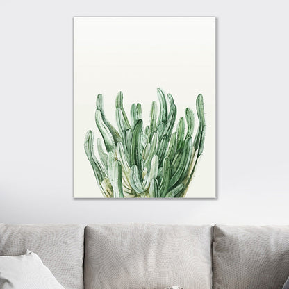 Vivolux | Botanical Leaf Print Wall Art Minimalism Texture Canvas in Pastel Color for Living Room