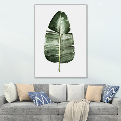 Vivolux | Botanical Leaf Print Wall Art Minimalism Texture Canvas in Pastel Color for Living Room