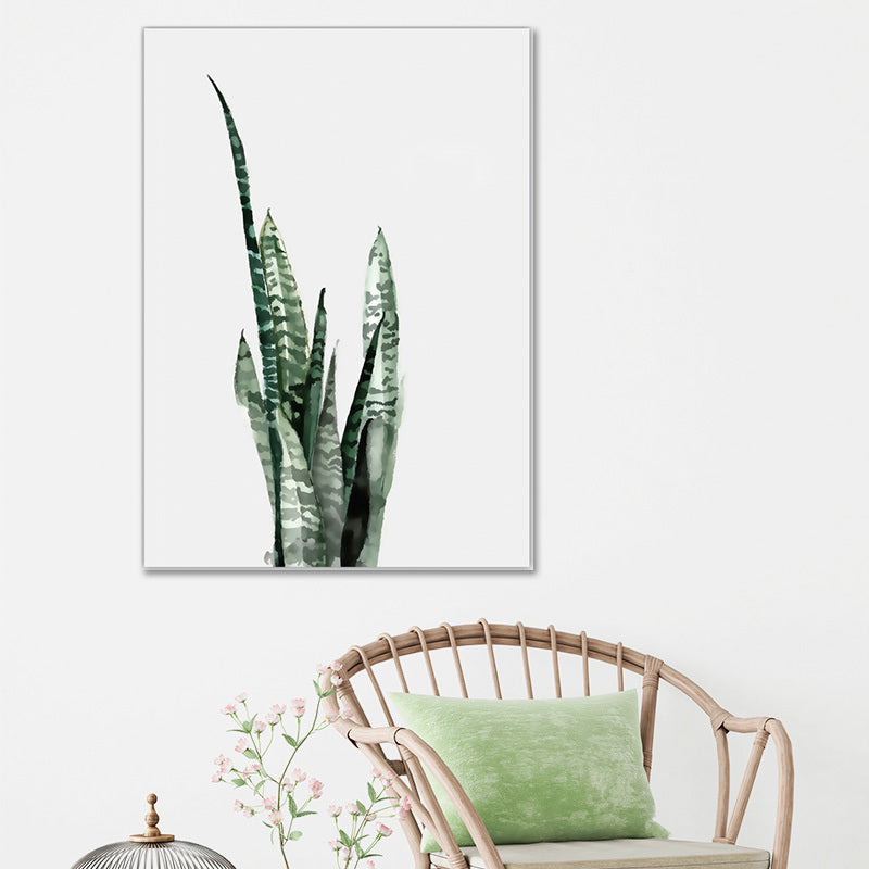 Vivolux | Botanical Leaf Print Wall Art Minimalism Texture Canvas in Pastel Color for Living Room