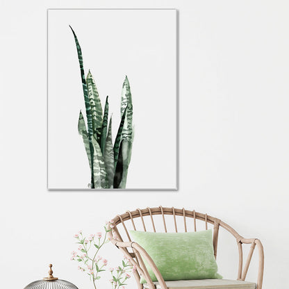 Vivolux | Botanical Leaf Print Wall Art Minimalism Texture Canvas in Pastel Color for Living Room