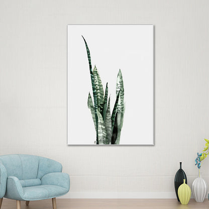 Vivolux | Botanical Leaf Print Wall Art Minimalism Texture Canvas in Pastel Color for Living Room