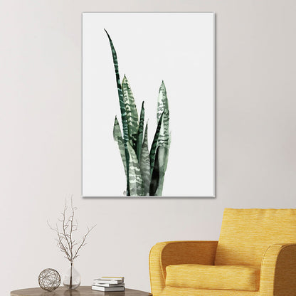 Vivolux | Botanical Leaf Print Wall Art Minimalism Texture Canvas in Pastel Color for Living Room