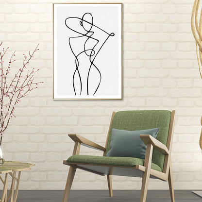 Vivolux | Figuren umarmend Kohlezeichnungen Malerei Skandinavischer Stil Leinwand Wandkunst Druck