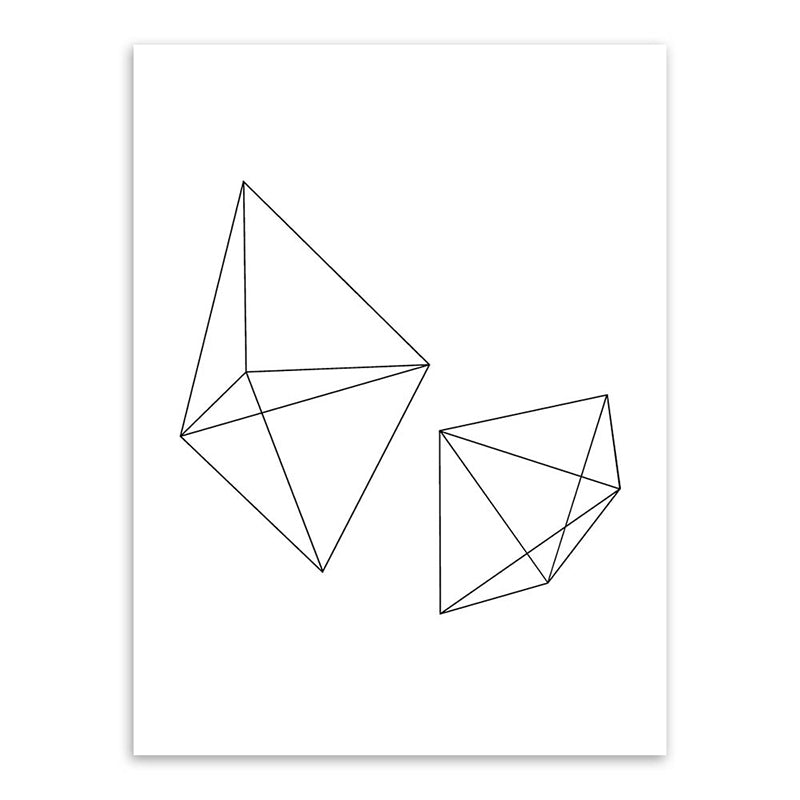 Vivolux | Weiße verschiedene geometrische Muster Kunst Texturiertes Gemälde für Schlafzimmer, mehrere Größen verfügbar
